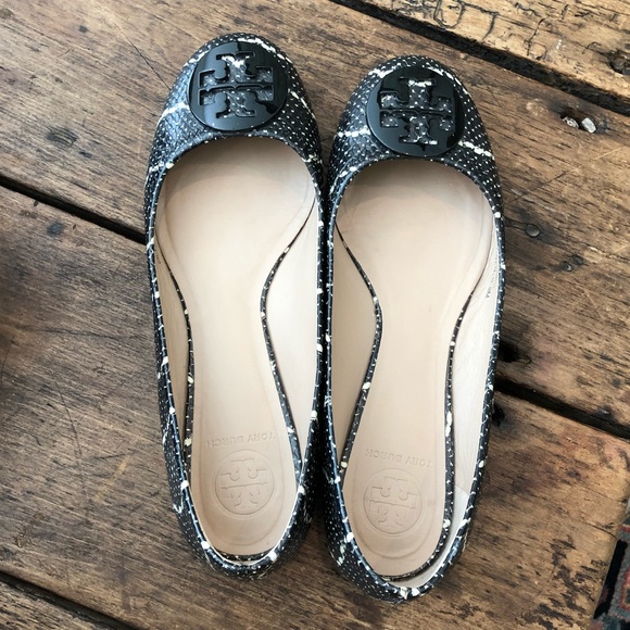 TORY BURCH REVA Snake Ballerina Flats size 8 - Picture 2 of 8